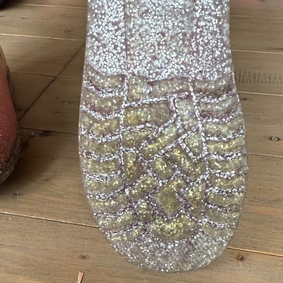 Sparkle Pink Kids Rainbow Rain Boots - Picture 4 of 4